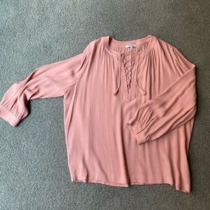 Flowy pink blouse